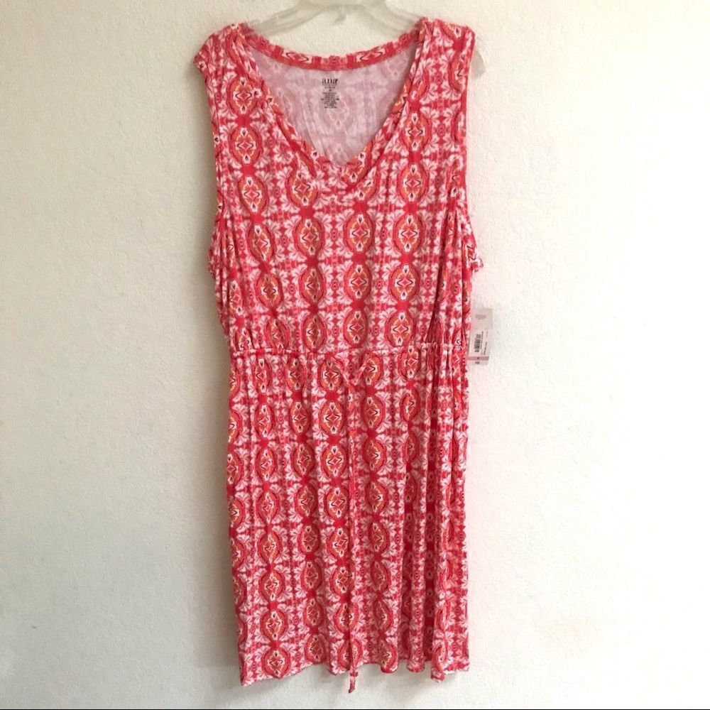 ‎A.n.a Woman scarlet ibis sleeveless dress 3X
